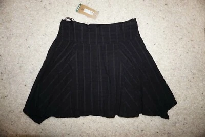Mujer prAna Rhia Algodón Orgánico Negro Falda Dobladillo Asimétrico Talla 6 Nuevo Con Etiquetas Foto 1 de 3