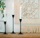 3 Black Tulip Nordic Candlestick Candle Holder Fireplace Mantle Dining Table
