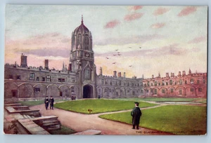Oxford England Postcard Christchurch Quadrangle c1910 Oilette Tuck Art - Picture 1 of 2