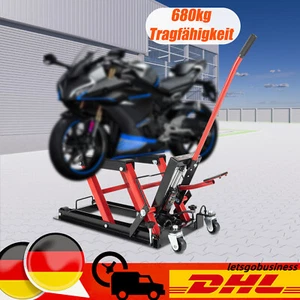 680KG Soporte de motocicleta Plataforma elevadora hidráulica Gato hidráulico para ATV Quad - Imagen 1 de 12