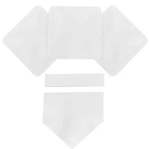 Throw Down Baseball Base Set, White Rubber, 3 lb - Picture 1 of 8