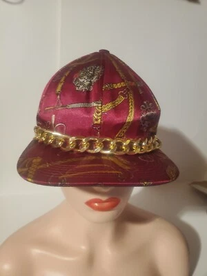 CINTURÓN DE CADENA DE TIENDA DE ROPA DE MODA ESTAMPADO HIP HOP FLATBILL GORRA SNAPBACK CADENA DORADA Foto 1 de 4