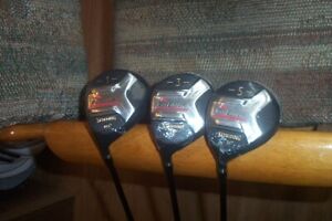 BRAND NEW Spalding Tour Edition set 1-3-5 stainless woods  Graphite shaft LH 
