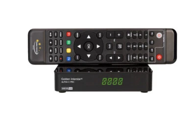 Golden Interstar Alpha X Pro 12/240V 1080p HD Satelliten IP Multimedia Receiver - Bild 1 von 4