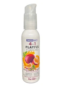 Swiss Navy 4 In 1 Flavored Warming Kissable Water Based Massage Lubricant - Picture 1 of 2