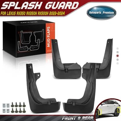 Protector contra salpicaduras guardabarros delantero y trasero 4 piezas para Lexus RX350 RX350h RX500h 2023-2024 Foto 1 de 4