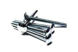 (10 pcs) #10x2" Carriage Bolts - Zinc - Picture 1 of 1