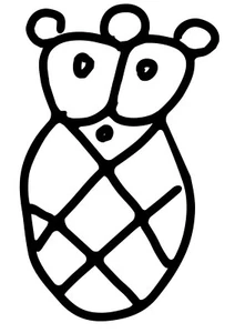 Adesivo vinile bambino Taino decalcomania Porto Rico PR Boricua Coqui scegli misura e colore - Foto 1 di 2