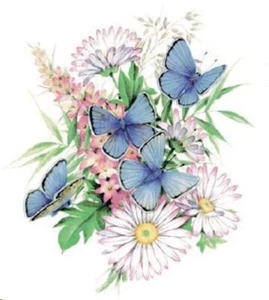 Decals - DC-0475-Einbrenndekore für Keramik / Porzellan - Schmetterlinge-5erSet - Bild 1 von 1