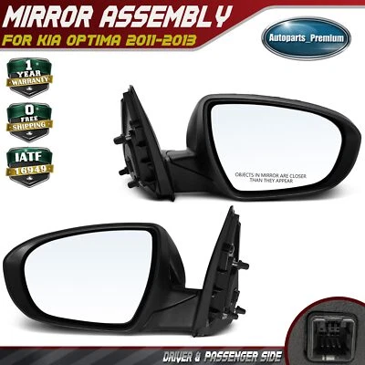 Espejo retrovisor eléctrico plegable manual 2 piezas con señal de giro para Kia Optima 2011 2012 2013 Foto 1 de 4