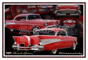 1957 Chevy BelAir Poster Print - Picture 1 of 1