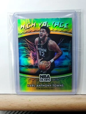 2021-22 Panini NBAHOOPS Karl-Anthony Towns High Voltage foil/holo card #15 - Image 1 of 2