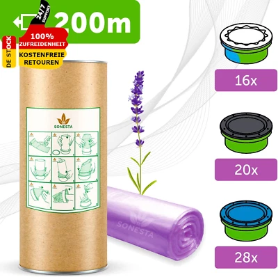 SONESTA ♻ 200M ECO Nachfüllfolie Universell Für Windeleimer Kompatibel Mit Tommee Tippee