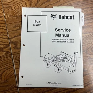 Bobcat GRADER BOX BLADE SERVICE WERKSTATT REPARATURHANDBUCH ANLEITUNG BUCH pn 6901436 - Bild 1 von 4