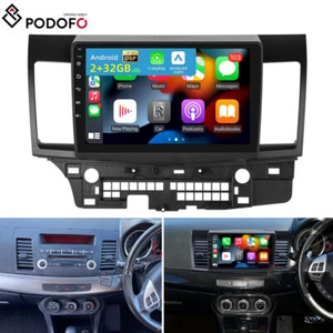 For Mitsubishi Lancer 2007-2017 Android 13.0 Carplay Car Stereo Radio WIFI Navi - Picture 1 of 21