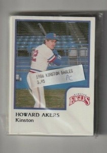 1986 KINSTON EAGLES PROCARDS MINOR LEAGUE SET  NRMINT  TOUGH  
