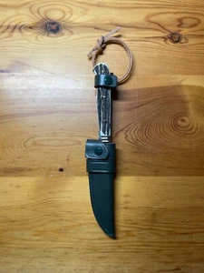 W. Germany Hubertus Solingen Jagdnicker Trachtenmesser Hirsch Jagdmesser Vintage - Bild 1 von 7