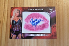 2018 Topps WWE DANA BROOKE Kiss Card Autograph 1/1 ONE OF ONE #K-DS AUTO