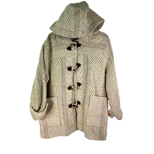 Branigan Weavers Irish Wool Hooded Jacket Womens Size L Ireland - Picture 1 of 13