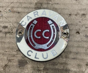 Original Caravan Club Enamel Badge, Used, For Restoration,See pics for Condition - Picture 1 of 4