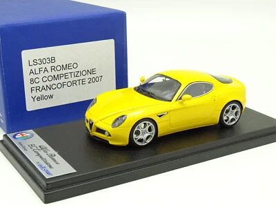 Looksmart 1/43 - Alfa Romeo 8C Competizione Frankfurt 2007 Amarelo - Imagem 1 de 2