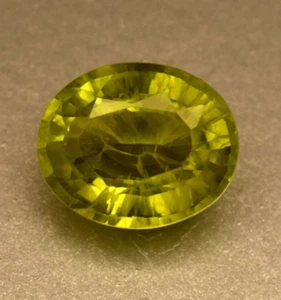 Natürlich Zertifiziert Grün Peridot 10.25 Karat Oval Schliff Lose Edelstein Für - Bild 1 von 5