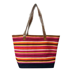 Nuevo con etiquetas Bolso de Mano Thirty-One 31 Lakeside a Rayas Ponche Playa Rayas Piscina Vacaciones - Imagen 1 de 8