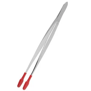Rubber Coated Tweezers for Model Building Non Marring Craft Beads - Picture 1 of 12