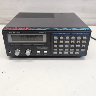 REALISTIC Pro 2006 AM/FM Scanning Receiver Model 20-145 Optoscan 456 400 Channel - Image 1 of 4