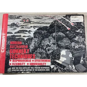 Libro militar TC 6-40-1 de técnicas de artillería de campo de batalla moderno 1975 del ejército de Estados Unidos - Imagen 1 de 4