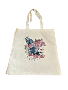 NEW canvas tote shoulder bag custom graphic handmade 14.5 W 15.5 H 11 SH inches - Picture 1 of 2