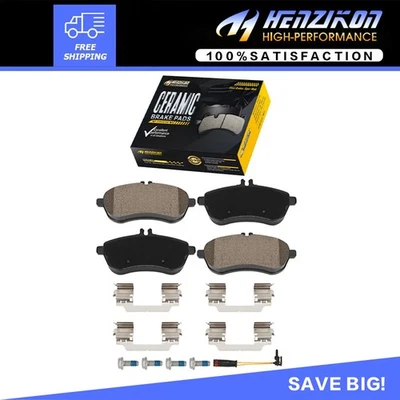 Pastillas de freno delanteras de cerámica aptas para Mercedes-Benz C230 C250 C300 SLK250 2008 2009-2011` Foto 1 de 4