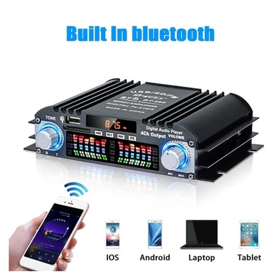 1600W bluetooth Verstärker Vollverstärker HiFi Stereo Amplifier Digital FM DHL - Bild 1 von 4