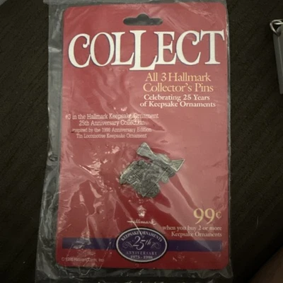 Broche #3 locomotora Hallmark PIN Navidad vintage tren peltre 1998 NUEVO  Foto 1 de 4