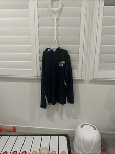 Kansas University Jayhawks Pullover Men Small Colosseum  Dark Blue NWT. Small. S - Picture 1 of 9