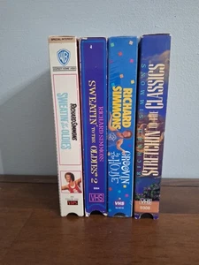 4 Stück Richard Simmons VHS Lot Sweatin to the Oldies 1 & 2 Groovin Stretchin Fitnes - Bild 1 von 16