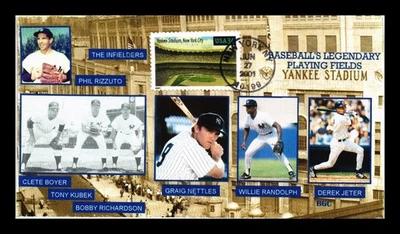 US COVER YANKEE STADIUM NEW YORK CITY BASEBALL PLAYING FIELDS FDC ALL OVER BGC - Image 1 of 2