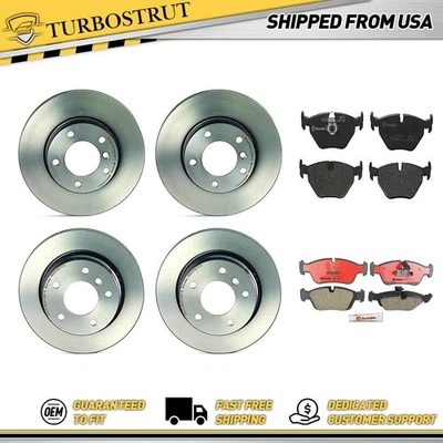 Kit de pastillas de freno delanteras traseras para BMW 328i 1998 garantía de por vida Foto 1 de 4