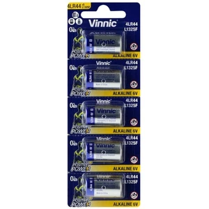 5 pilas alcalinas de alto voltaje Vinnic 4Lr44 L1325F 6V blíster exp 2028 - Imagen 1 de 1