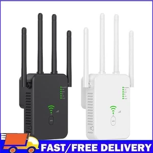 Wireless Router Dual Band 5GHz/2.4GHz WiFi Range Extender 3 Modes for Home Hotel - Afbeelding 1 van 18