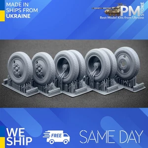 ScaleX WW-35002S 1/35 ZIS-5 Sagged wheel set for HobbyBoss - Picture 1 of 3