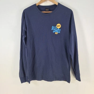 Deus ex machina mens t shirt size S navy blue long sleeve crew neck cotton116094 - Image 1 of 4