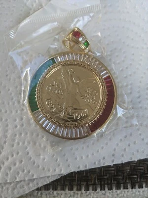 Colgante Moneda Oro Pl Centenario Mexicano Moneda 50 Pesos  Foto 1 de 2