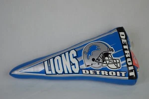 NEW DETROIT LIONS Cushioned Hanging Pennant NFL Football SANDERS STAFFORD - Picture 1 of 4