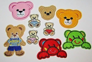 Baby Kids IRON ON patches Tedy bear turtle owl panda lion ladybird cat horse UK - Picture 1 of 112