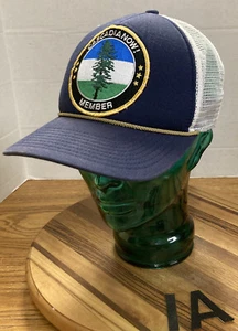 RARE PATAGONIA "CASCADIA NOW" MEMBER HAT BLUE/WHITE SNAPBACK VERY GOOD COND 1A - Picture 1 of 5