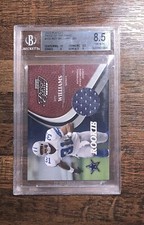 2002 Playoff Roy Williams Rookie Piece of the Game Game #/500 Jersey Beckett 8.5