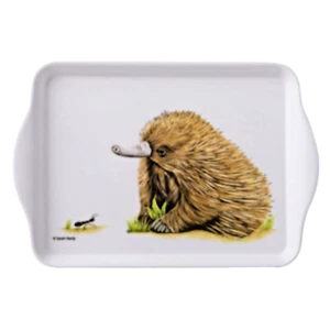 Ashdene Melamine Scatter Sandwich Cake Tray Australian Echidna Fauna Souvenir - Picture 1 of 2