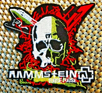 Rammstein (band) Logo Embroidered Patch Iron-On Sew-On US ship