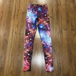 Black Milk Leggings Womens XS Galaxy Outer space Nebula High Rise - Picture 1 of 6